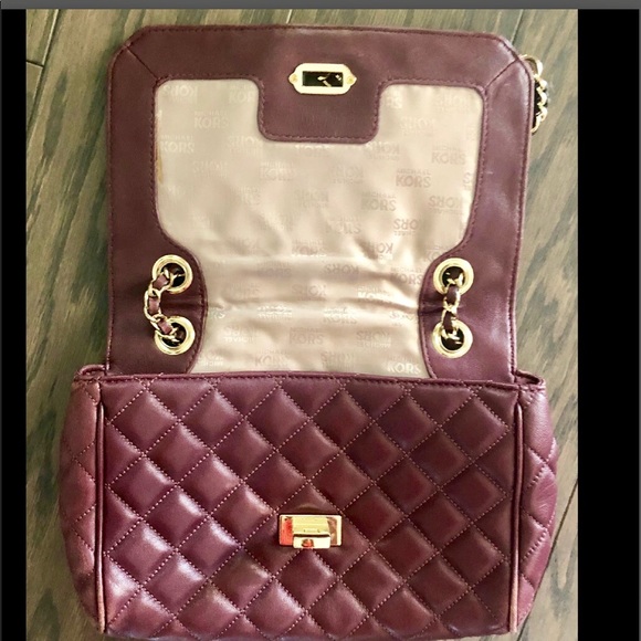 Michael Kors Kota Vivian Shoulder Flap Leather Bag - Picture 5 of 8